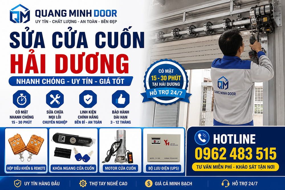 Sửa cửa cuốn hải dương
