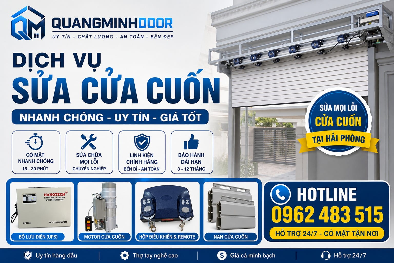 Sửa cửa cuốn hải phòng