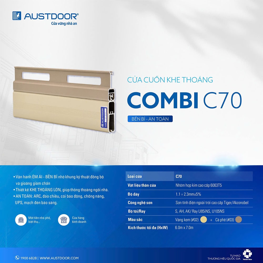Cửa cuốn Austdoor C70