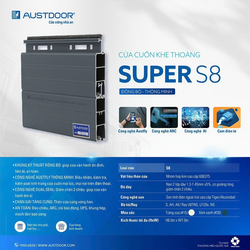 Cửa cuốn Austdoor S8