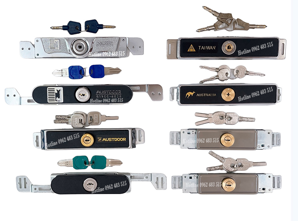 khoá ngang cửa cuốn các loại