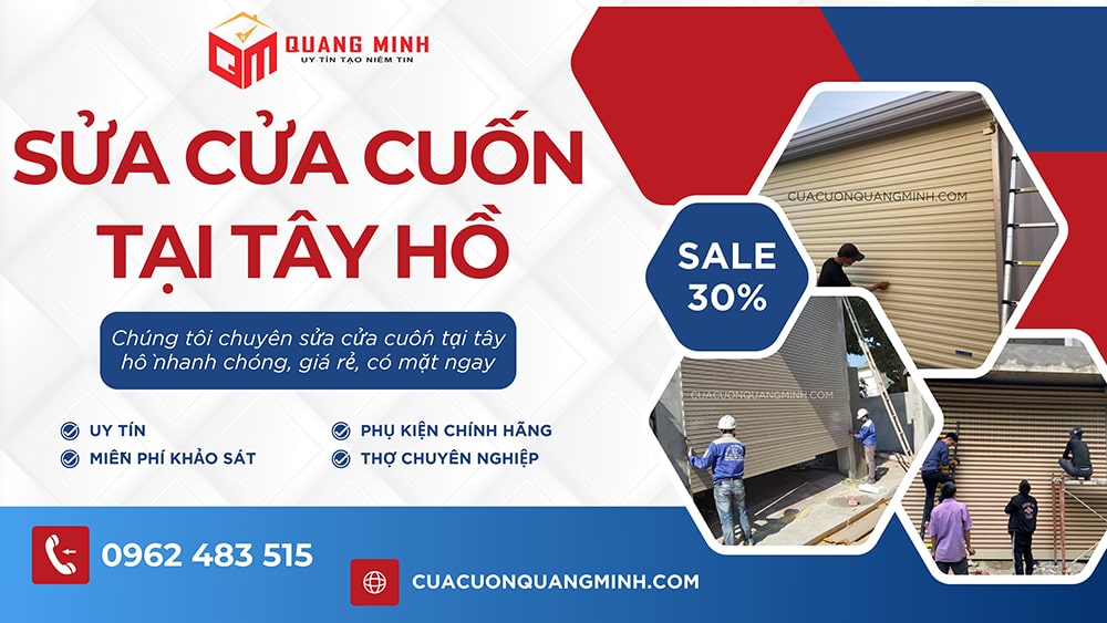 Sửa cửa cuốn tây hồ