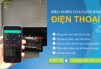 Điều Khiển Cửa Cuốn Qua Điện Thoại, Tư Vấn & Báo Giá