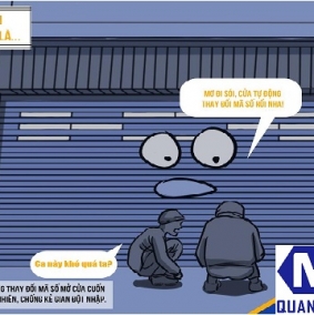 Nên dùng mã cửa cuốn nào an toàn, bảo mật cao ?